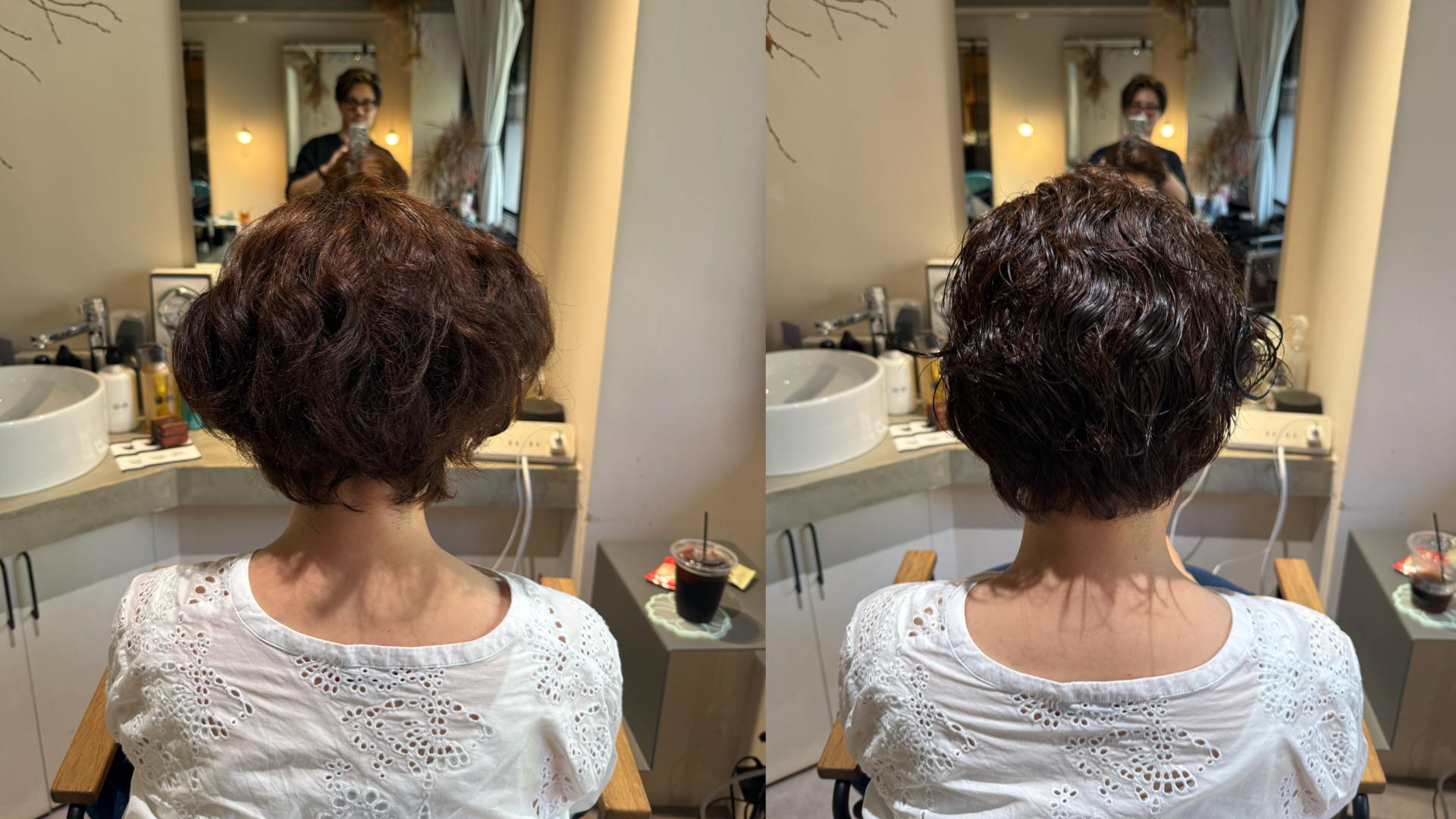 大阪・脱縮毛矯正・くせ毛を活かすカット仕上がり