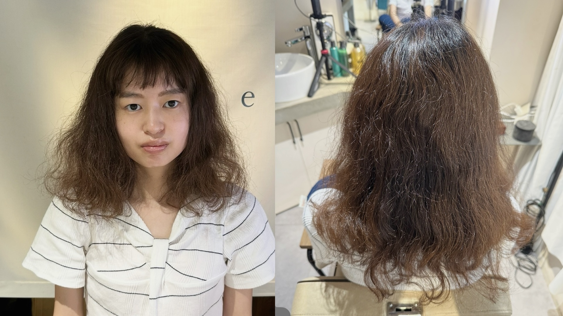 大阪くせ毛専門美容師・縮毛矯正・施術実例