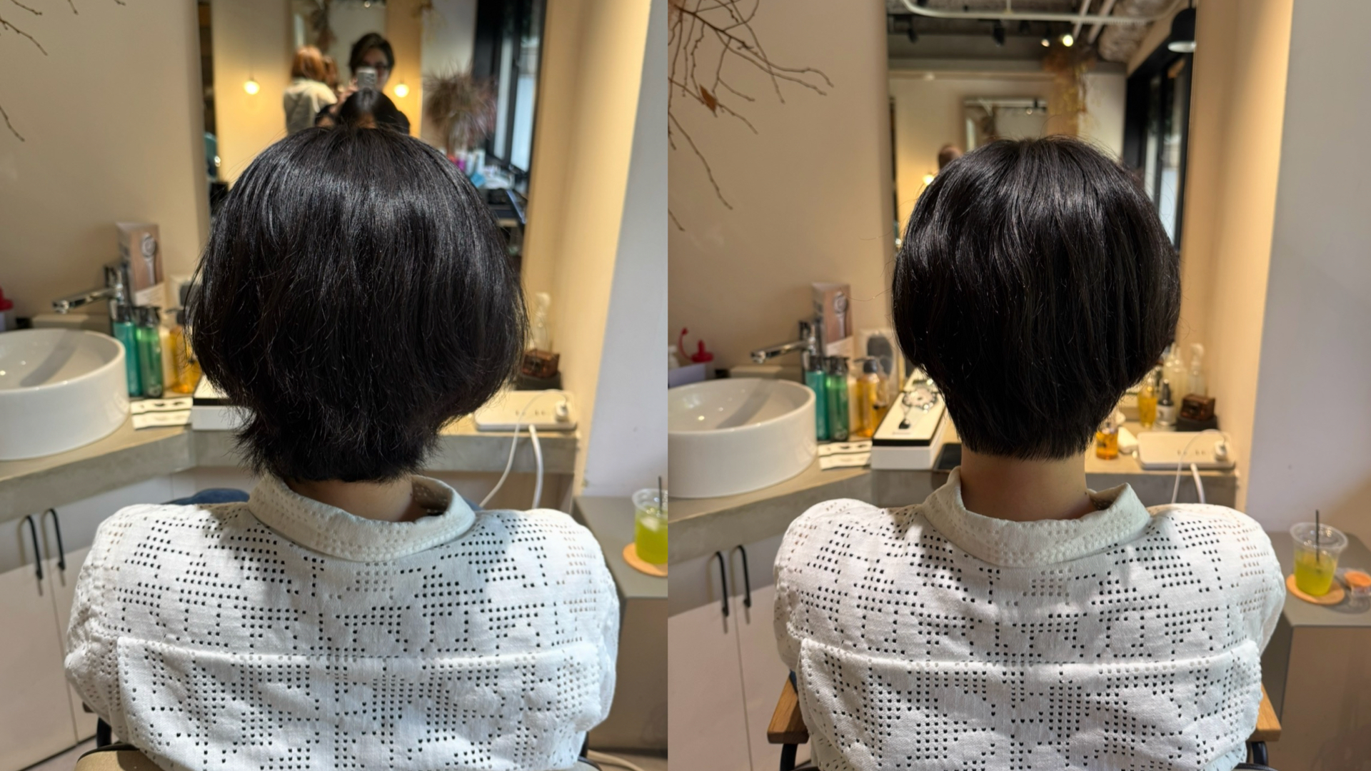 くせ毛剛毛・多毛でまとまるショートヘア大阪