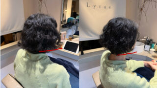 脱縮毛矯正くせ毛ショートボブ大阪